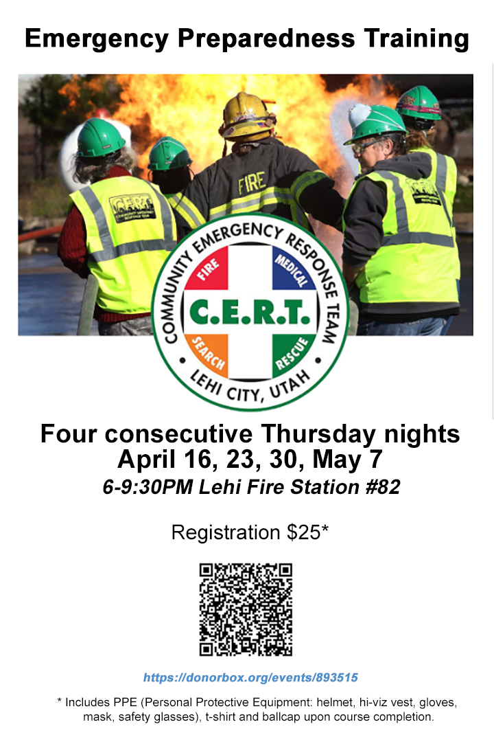 CERT Training Flyer